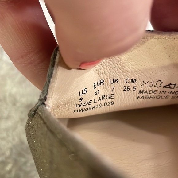 Brand New Hush Puppies Hazel Pointe Loafers Metal Camouflage Suede Slip On Flats - Picture 10 of 14